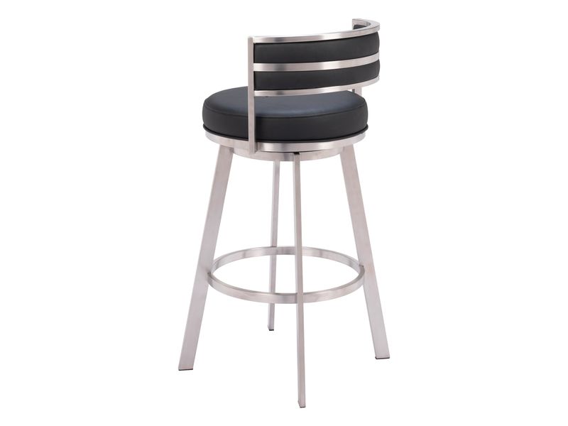 Gimsby Swivel Barstool Black 6