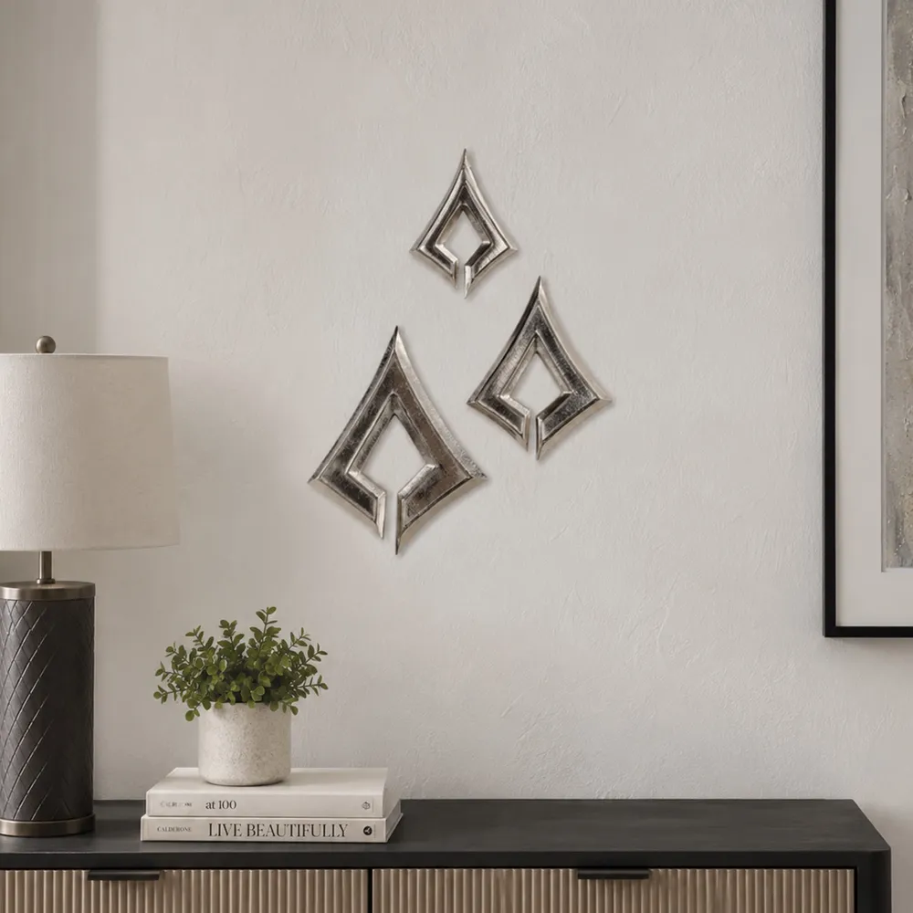 HARPERLEY SET OF 3 GOLD WALL SCULPTURES 12 (IN)