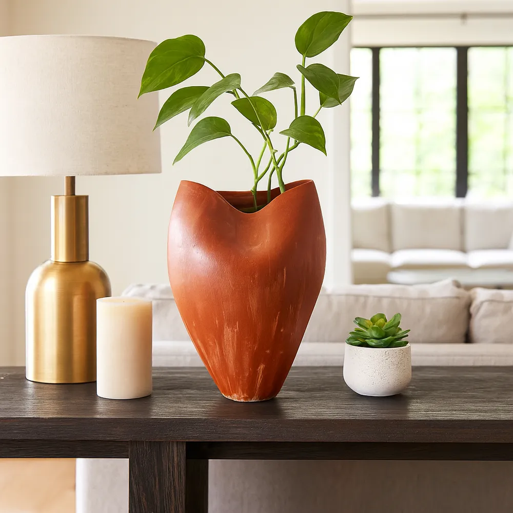 ROLANDSHAW RED VASE 18 (IN)