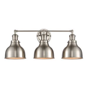Haralson 24'' Wide 3-Light Vanity Light - Satin Nickel 1