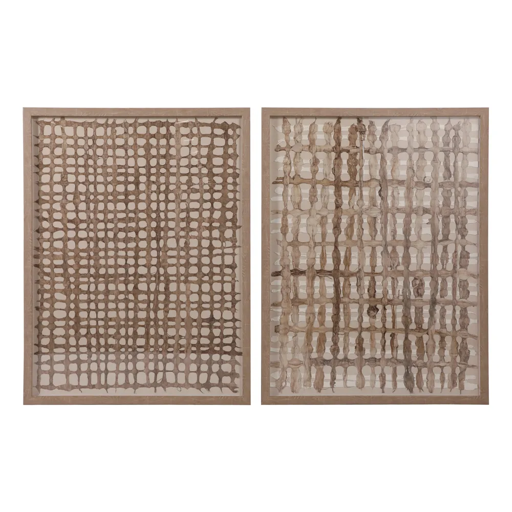 FALLONBEACH SET OF 2 BROWN ART 34 (IN)