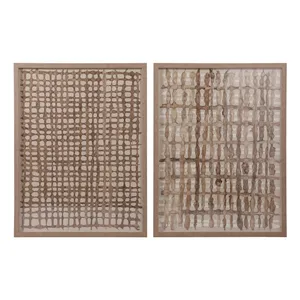 FALLONBEACH SET OF 2 BROWN ART 34 (IN) 1