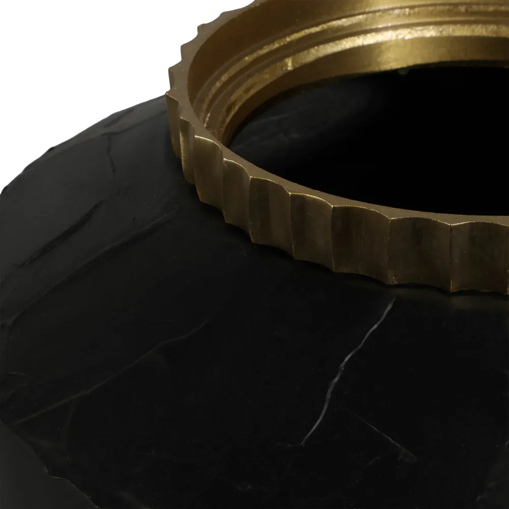 BLAINECLIFF BLACK VASE 19 (IN)