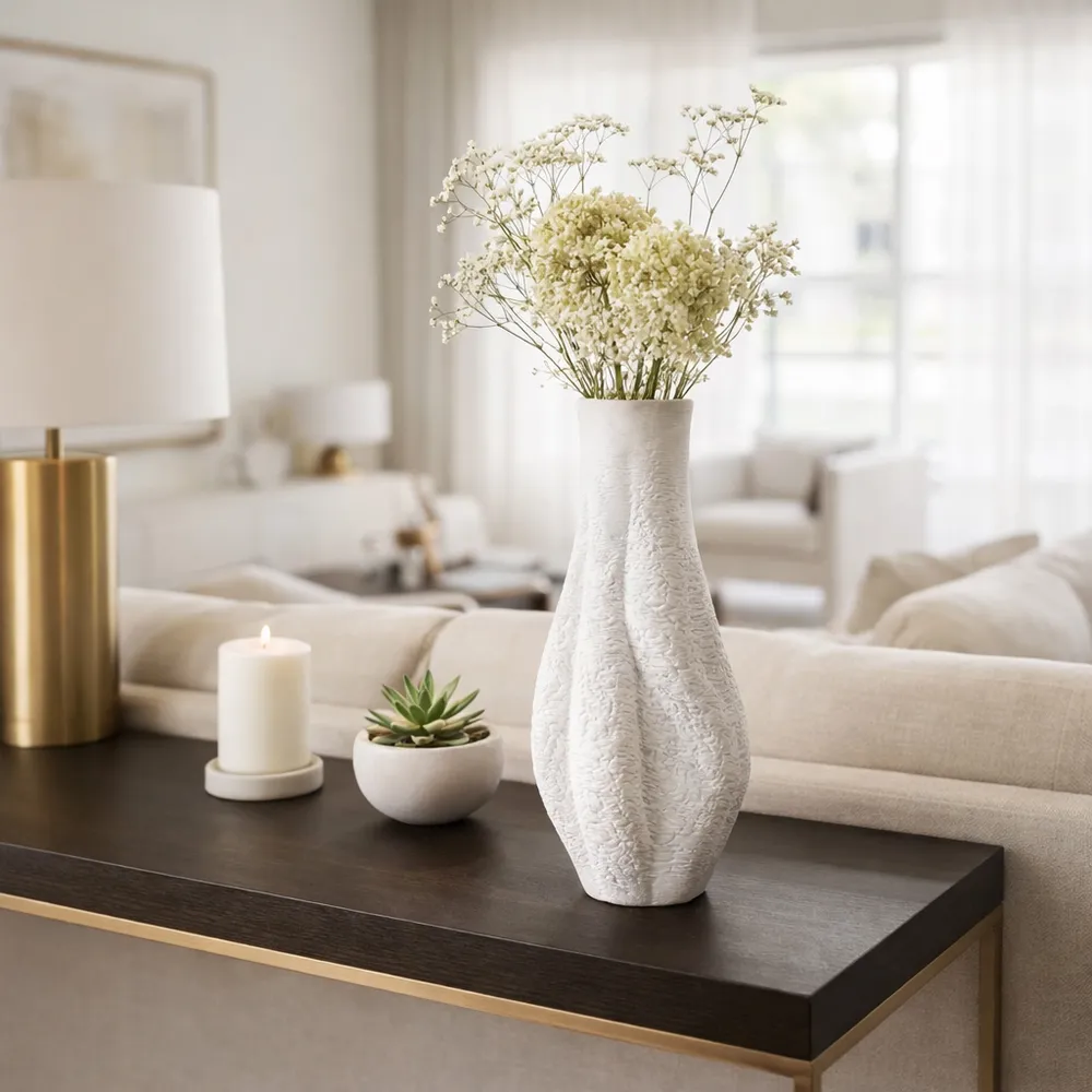 HADFIELDROSE IVORY VASE 16 (IN)