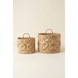 Set of 2 Seagrass Wall Baskets 4
