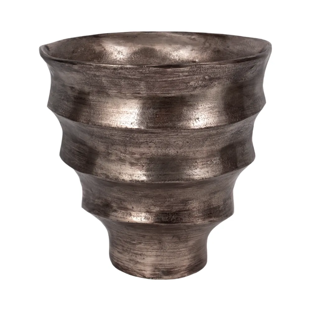 DASHSTONE SILVER VASE 13 (IN)