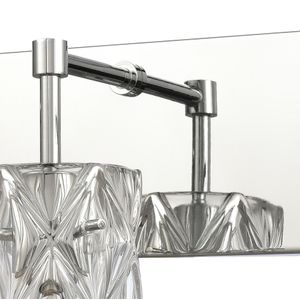 Forma de Crystal 23'' Wide 3-Light Vanity Light - Polished Chrome 4