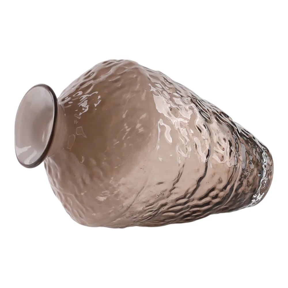 HAROLDHAVEN BROWN GLASS VASE 15 (IN)