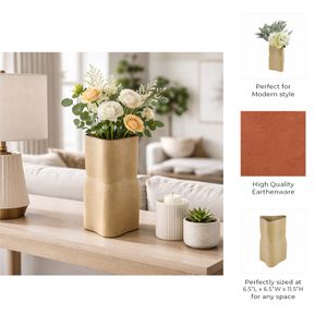 HARVEYWAY TAN VASE 12 (IN) 10