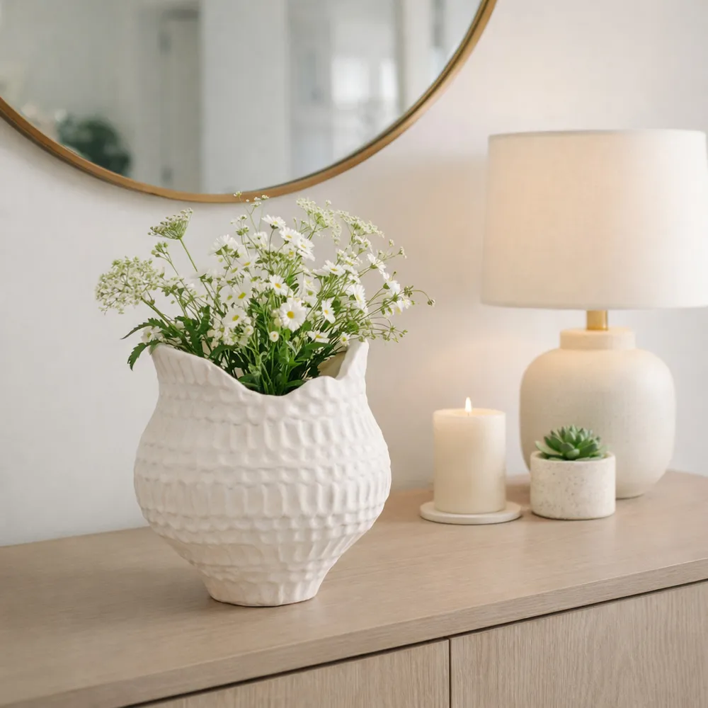 DILLONGROVE IVORY VASE 12 (IN)