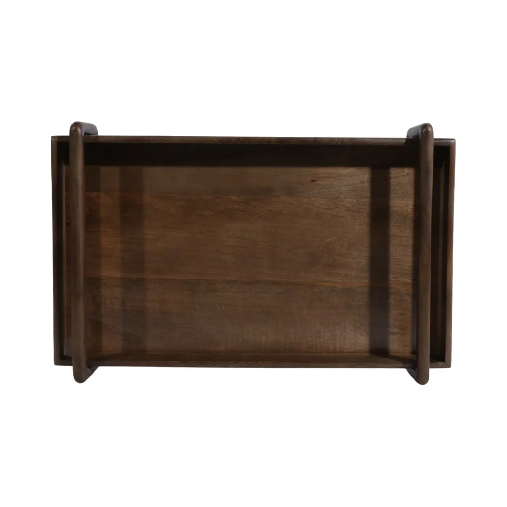 GIFFORDHOLM SET OF 3 BROWN TRAY 3 (IN)