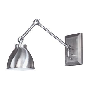 Maggie 6.75'' High 1-Light Swingarm Sconce - Pewter 1