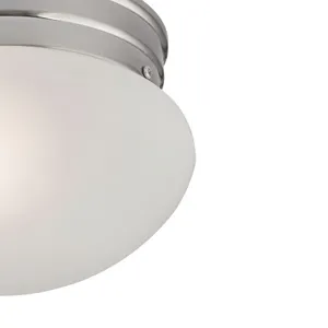 Elowen 8'' Wide 1-Light Flush Mount - Brushed Nickel 4