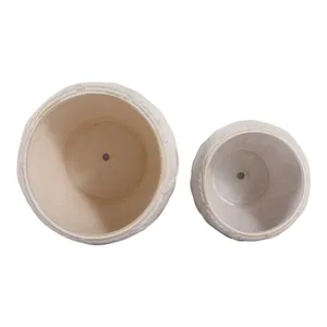 HARDWICKGATE SET OF 2 IVORY PLANTER 10 (IN) 8