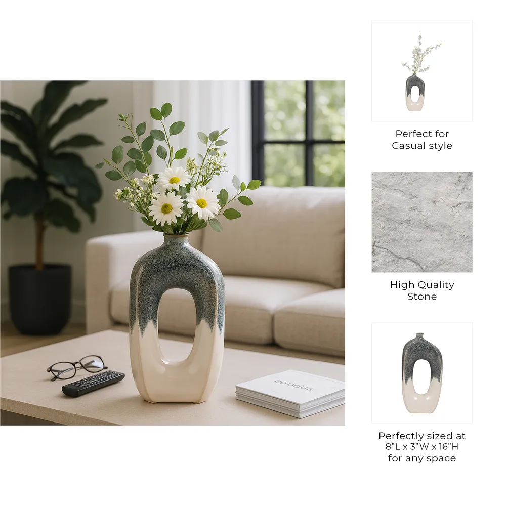BRICE BLUE VASE 16 (IN)