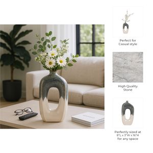 BRICE BLUE VASE 16 (IN) 11