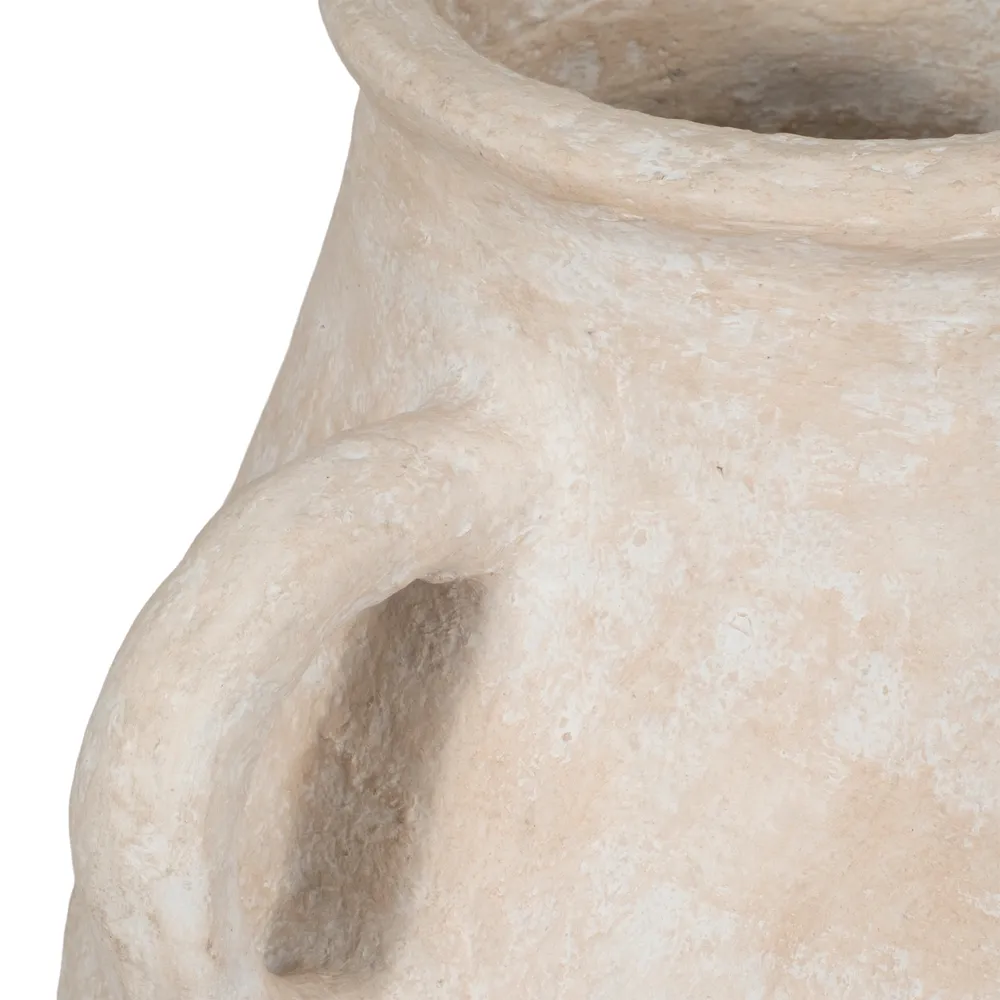 NATESTONE WHITE VASE 31 (IN)