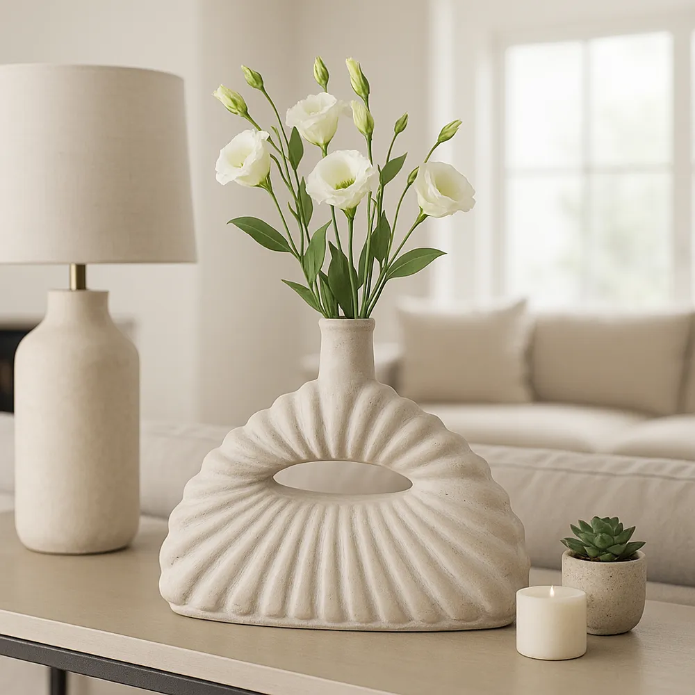 FALLONBURN IVORY VASE 12 (IN)