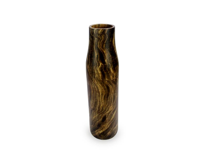 WOODEN VASE 14IN 1