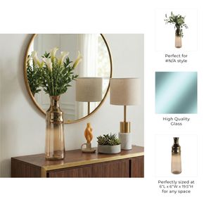LONDONOAK BROWN GLASS VASE 20 (IN) 10