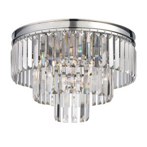 Palacial 19'' Wide 3-Light Semi Flush Mount - Polished Chrome 1