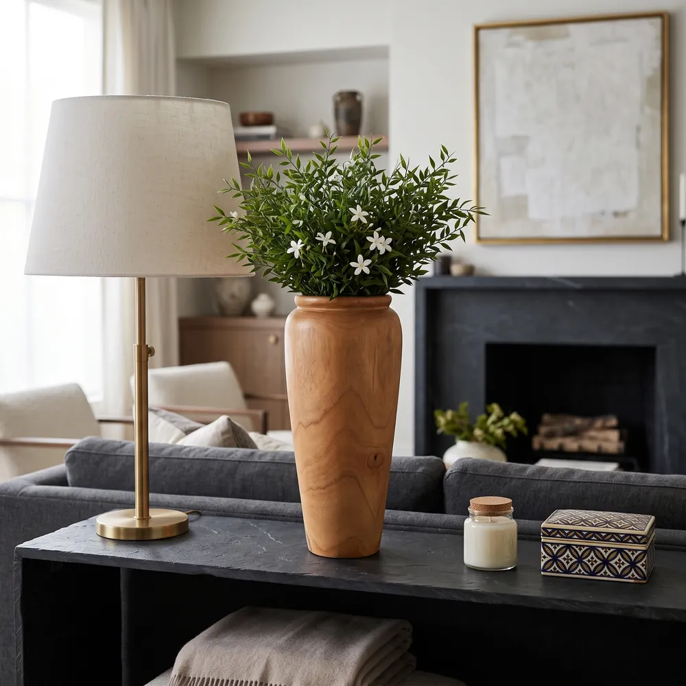 BUFORDGATE BROWN VASE 17 (IN)