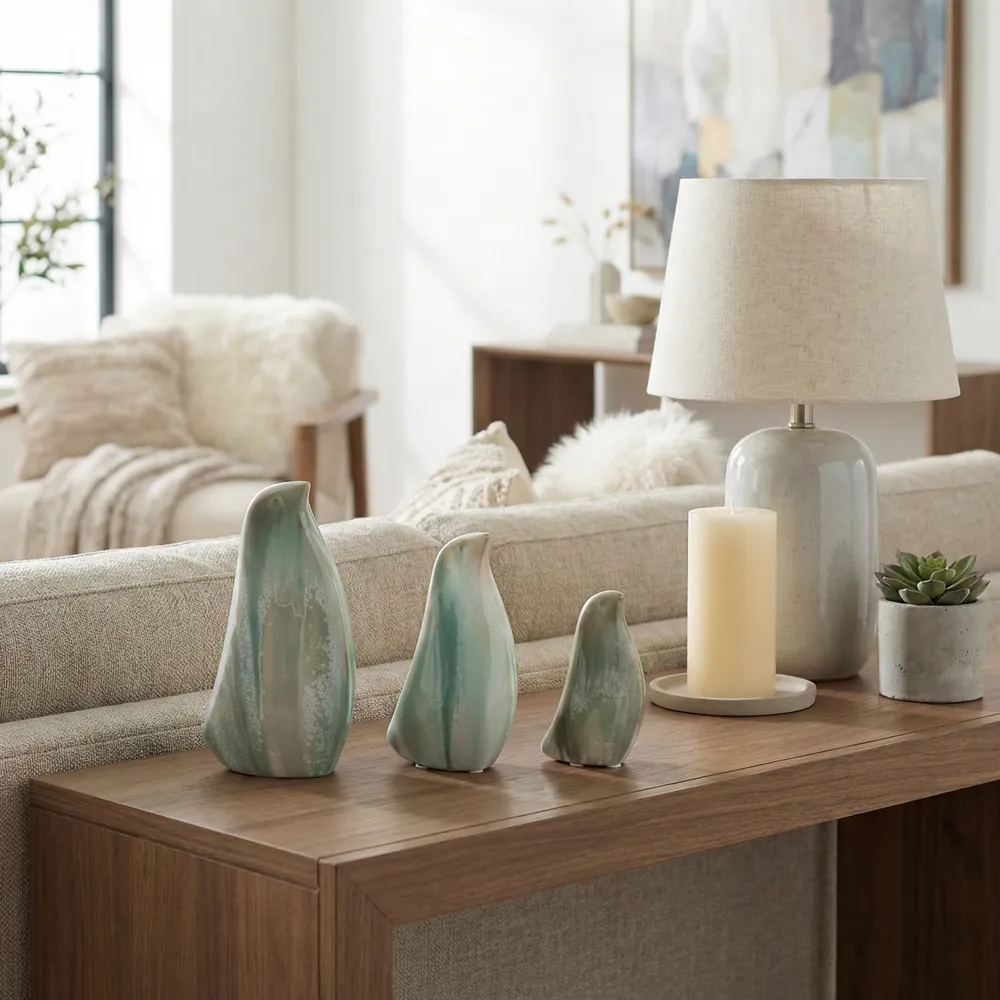 DYLANGROVE SET OF 3 IVORY DECOR 8 (IN)