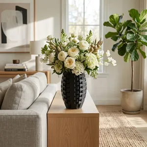 OLIVERSTONE BLACK VASE 11 (IN) 2