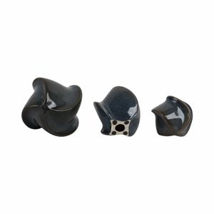 DUFFYROSE SET OF 3 BLUE ORBS 6 (IN) 7