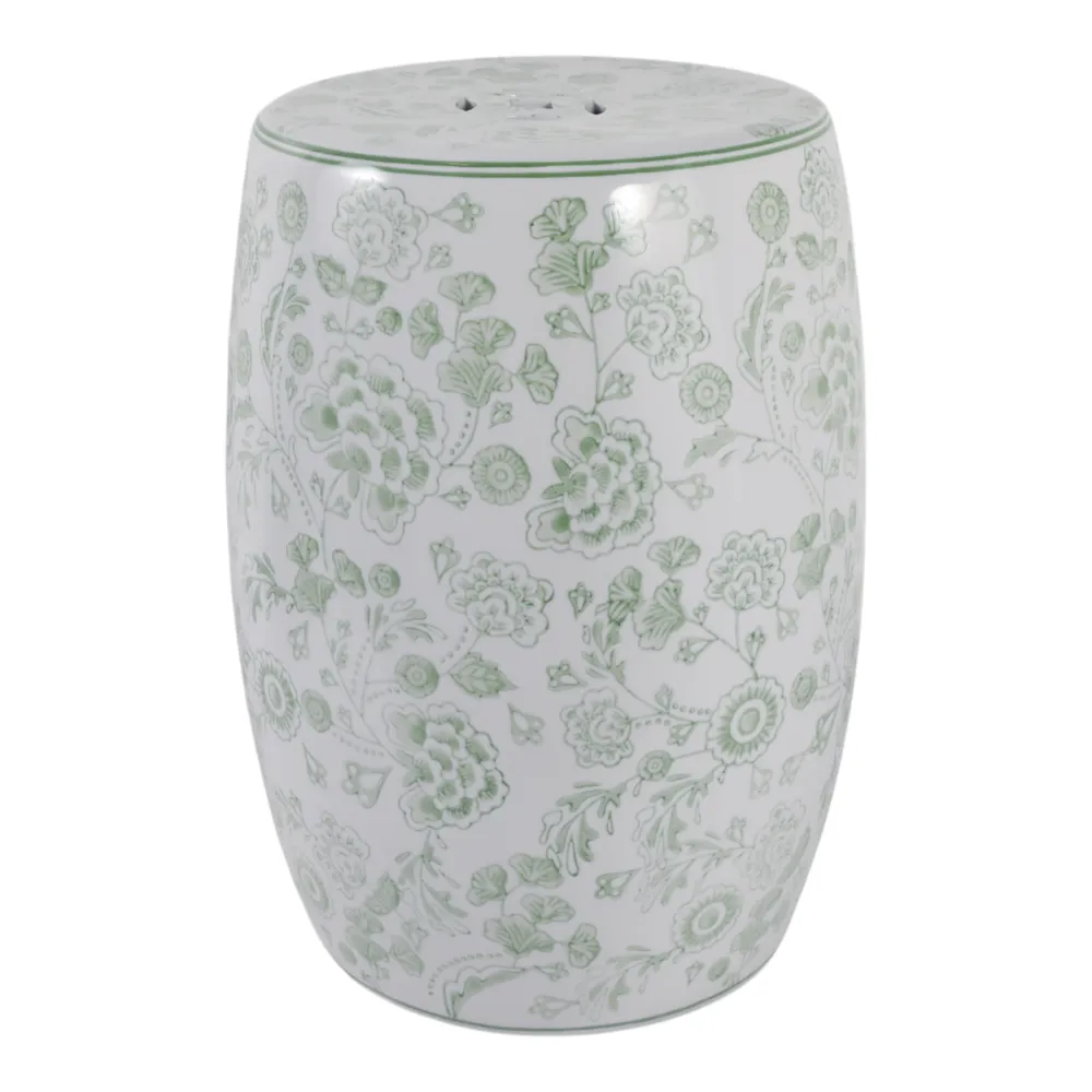 PEYTONWELL GREEN GARDEN STOOL 18 (IN)