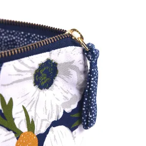 Anemone Poppy Large Essential Canvas Pouch 6
