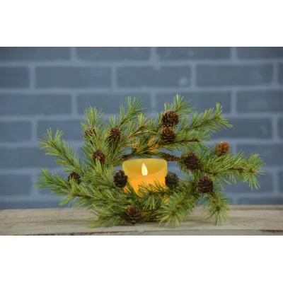 Holiday Pine 6.5in Candle Ring
