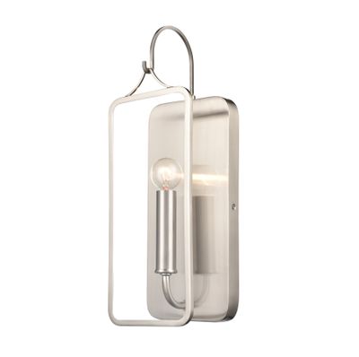 Merge 15″ High 1-Light Sconce - Satin Nickel
