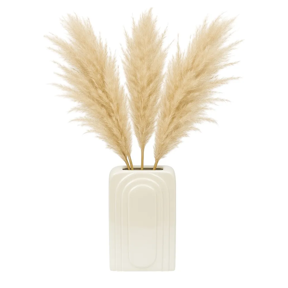 GRAYDONTON WHITE VASE 7 (IN)
