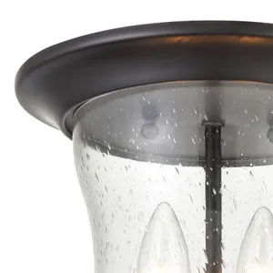 Trinity 9'' Wide 2-Light Outdoor Flush Mount - Oil Rubbed Bronze 3