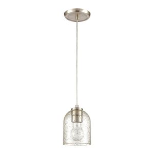 Sprinkle 5'' Wide 1-Light Mini Pendant - Satin Nickel 2