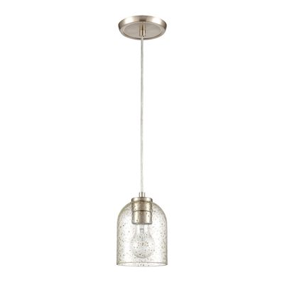 Sprinkle 5″ Wide 1-Light Mini Pendant - Satin Nickel