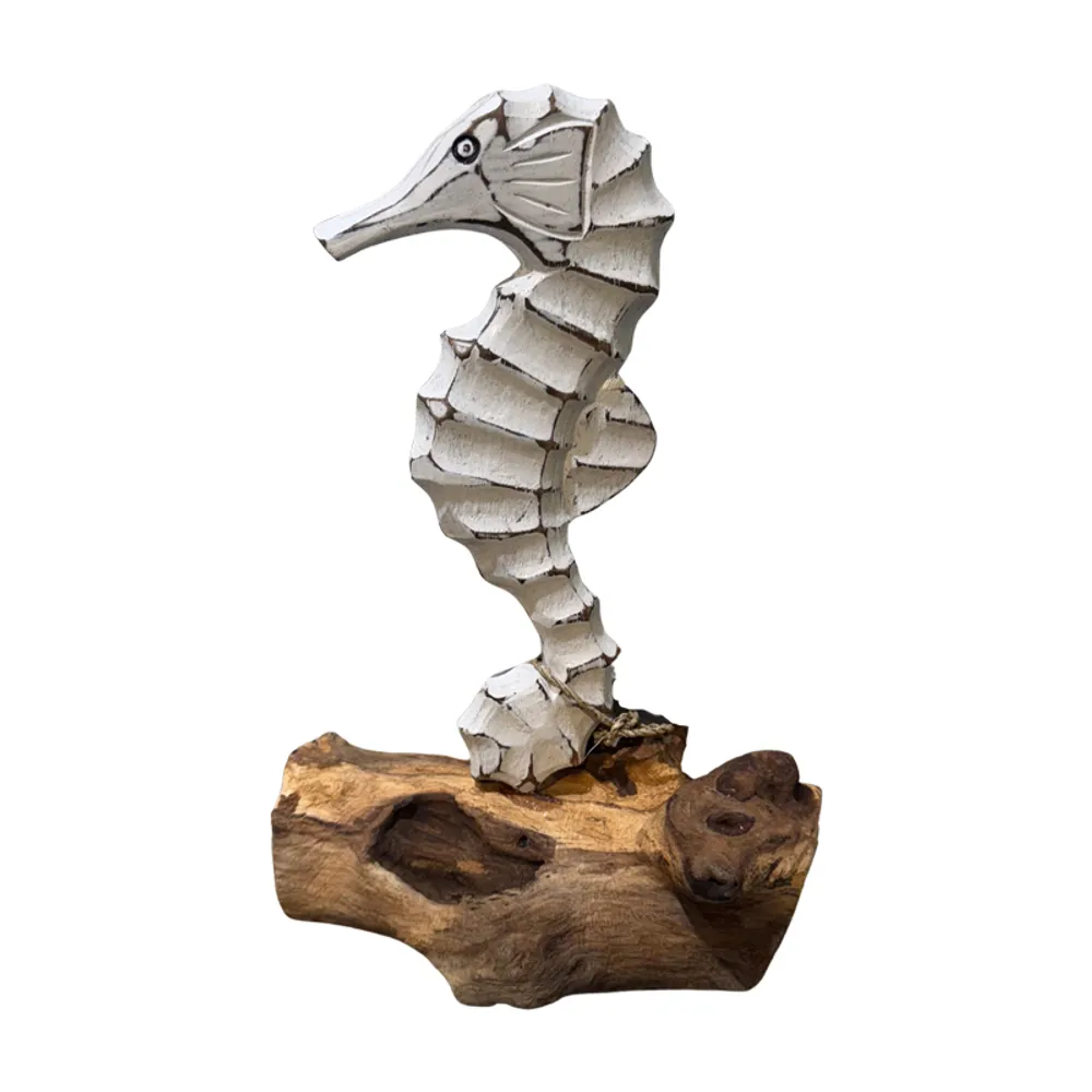 9-3/4" SEAHORSE ON DRIFTWOOD