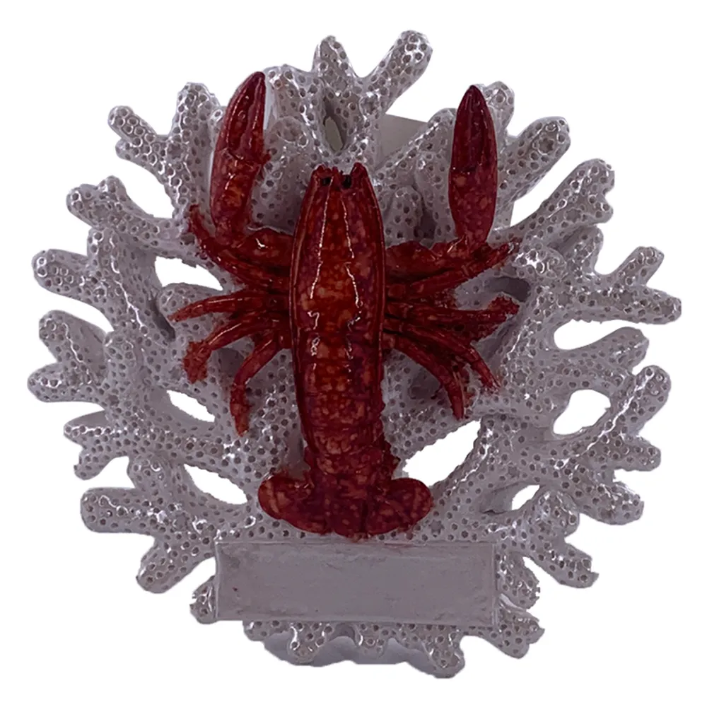 2-3/4" LOBSTER ON CORAL MAGNET