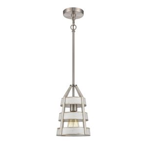 Brigantine 7'' Wide 1-Light Mini Pendant - Satin Nickel 2
