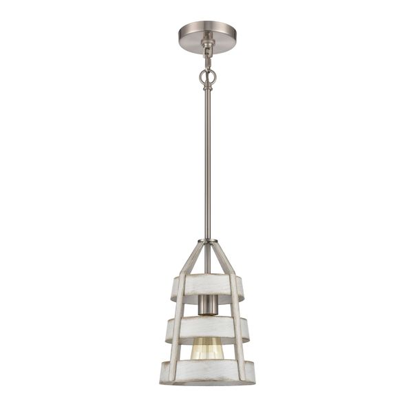 Brigantine 7'' Wide 1-Light Mini Pendant - Satin Nickel