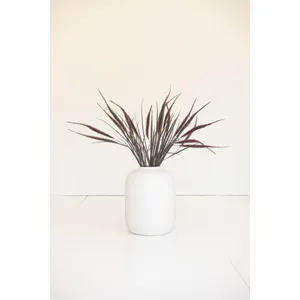 Artificial Reed Spray with Burgundy Plumes 2