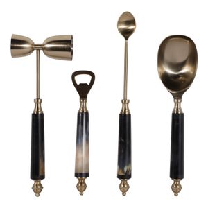 HAZENWORTH SET OF 4 BLUE BAR ACCESSORIES 2 (IN) 1