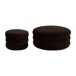 BLAKEGROVE BROWN OTTOMAN 17 (IN) 8