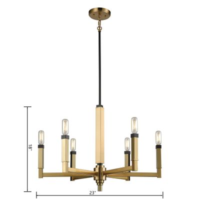 Mandeville 23'' Wide 6-Light Chandelier - Oil Rubbed Bronze