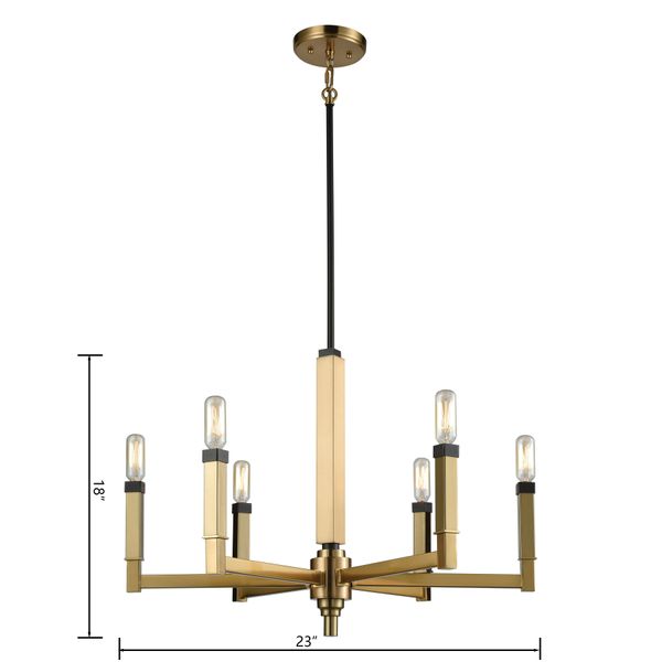 Mandeville 23'' Wide 6-Light Chandelier - Oil Rubbed Bronze