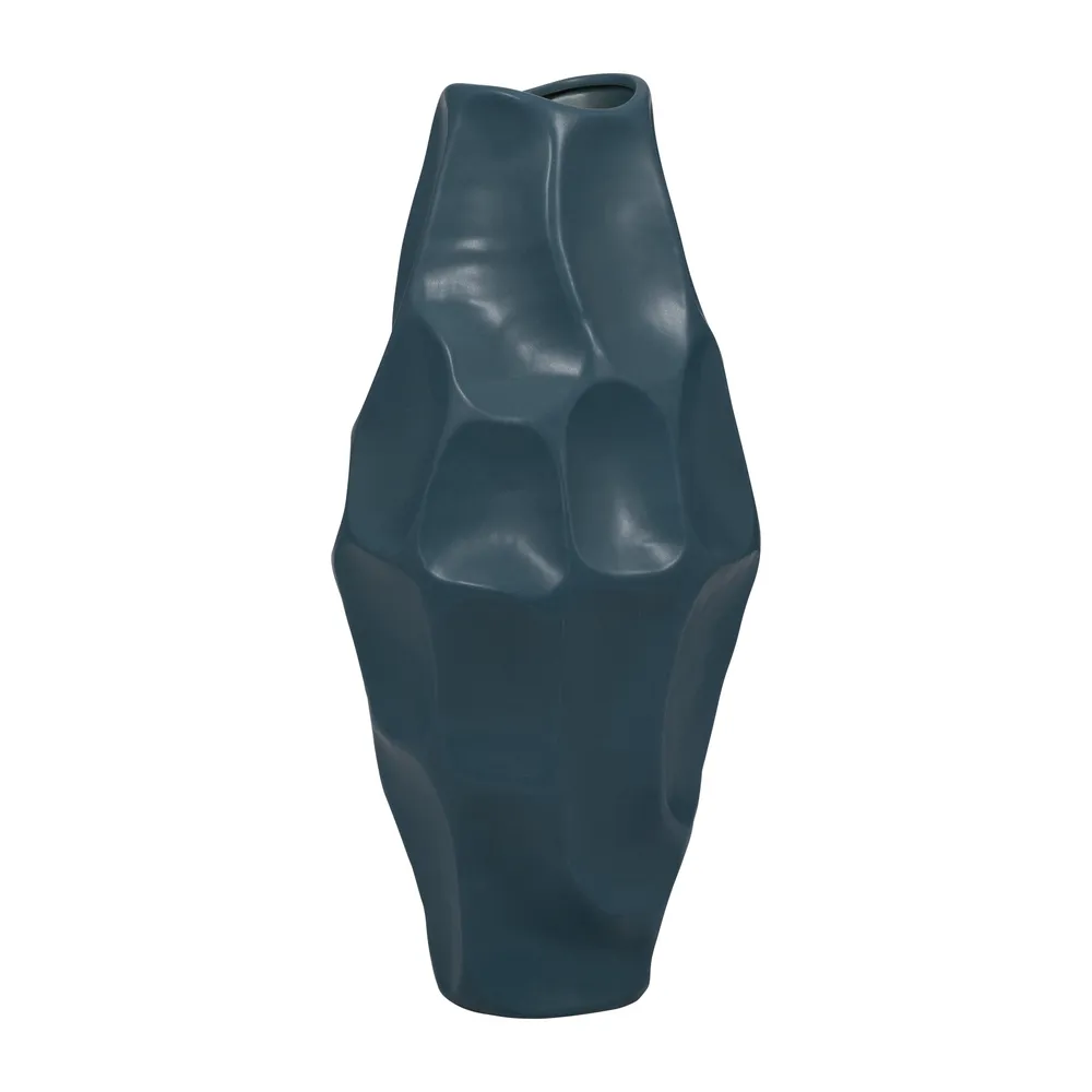 HERMONHOLM BLUE VASE 21 (IN)