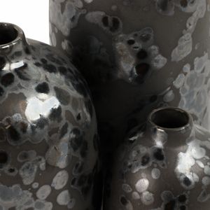 TESSGATE SET OF 3 BLACK VASES 10 (IN) 6