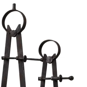 Compass and Caliper - Antique Black 3