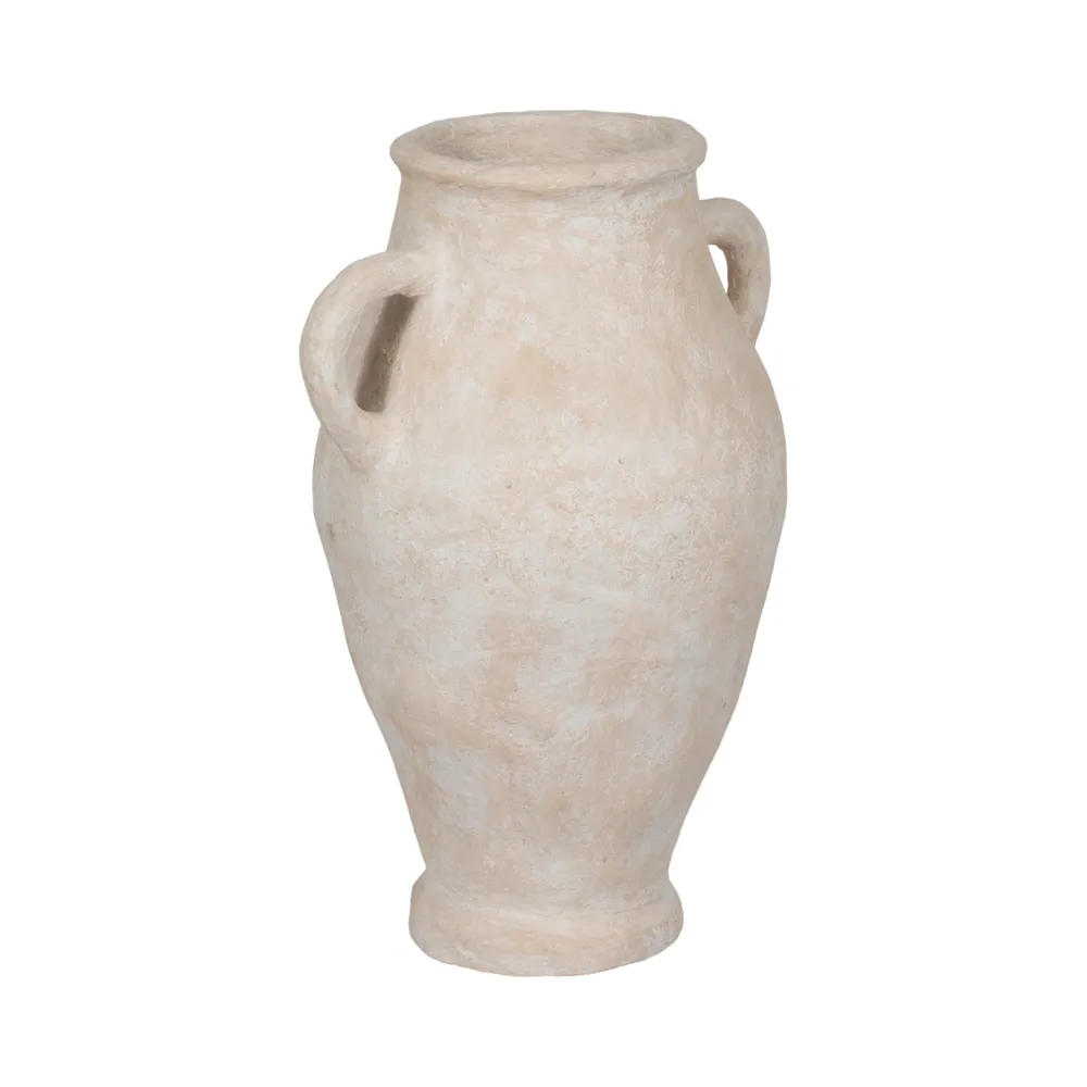NATESTONE WHITE VASE 31 (IN)
